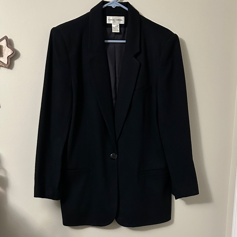 Casual Corner Elegant Black Blazer